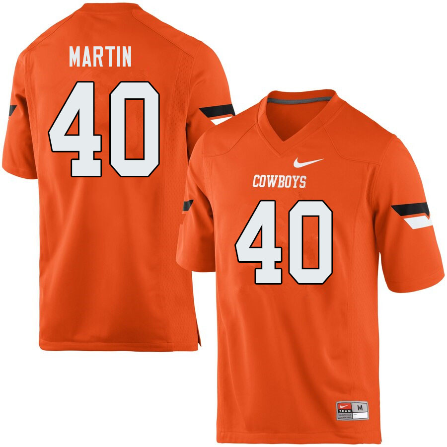 Men #40 Brock Martin Oklahoma State Cowboys College Football Jerseys Sale-Orange
